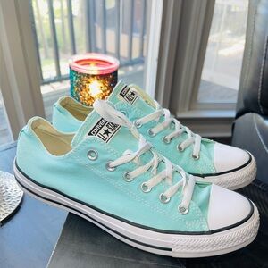 Converse Light Blue Low-Top Sneakers